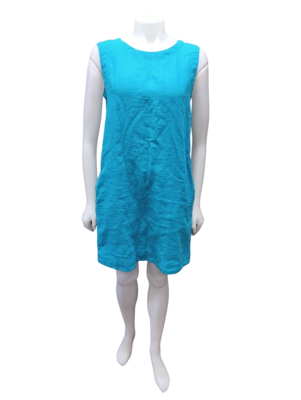 Cut Loose NWT 100% Linen Turqouise Shift Mini Size XS